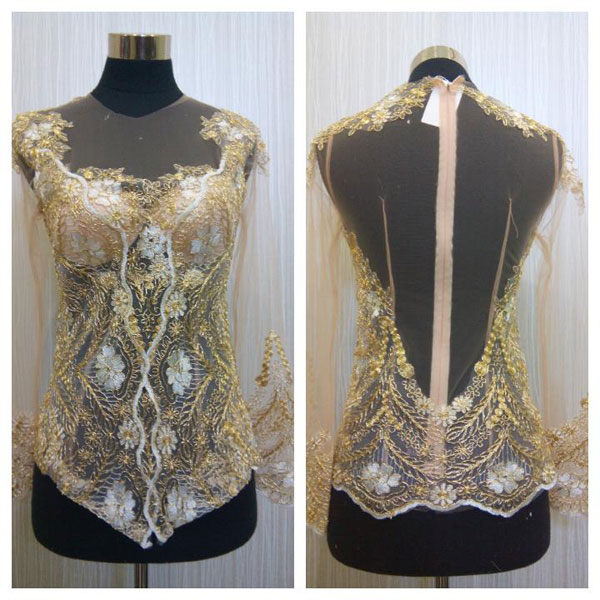 Kebaya Pernikahan Tile Brokat 012