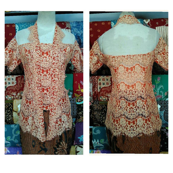 Kebaya Solo Pesta Tile Brokat 016