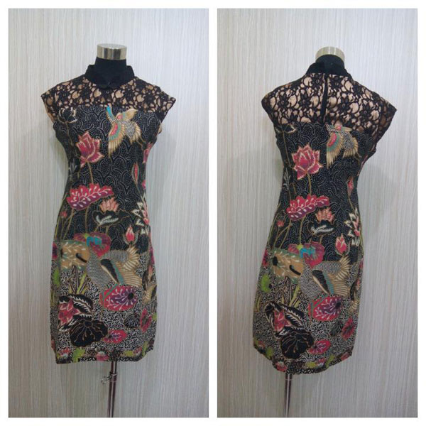 Dress Batik Shanghai Bunga