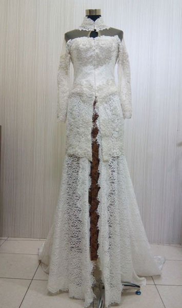 Long Dress Gaun Pengantin White 031